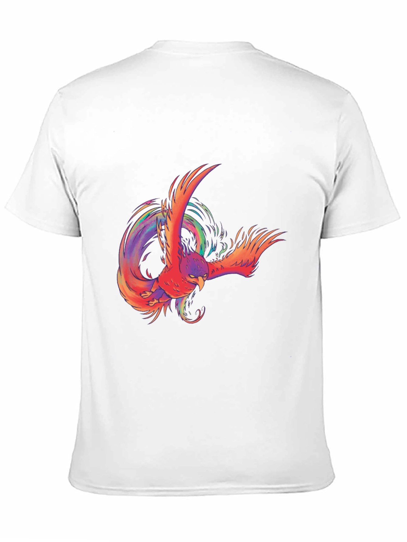Phoenix Graphic Print Black T-Shirt