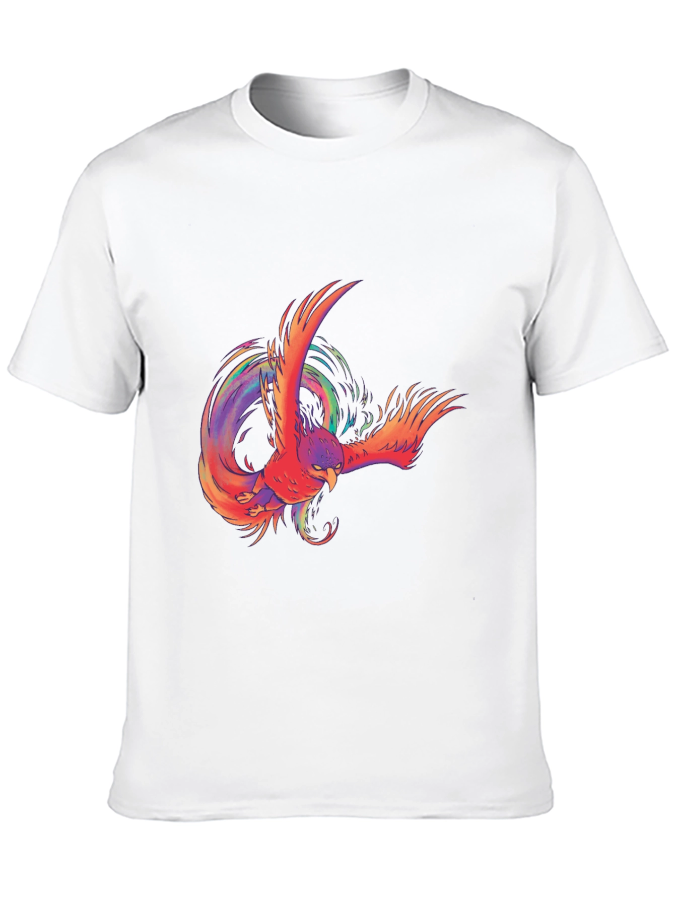 Phoenix Graphic Print Black T-Shirt
