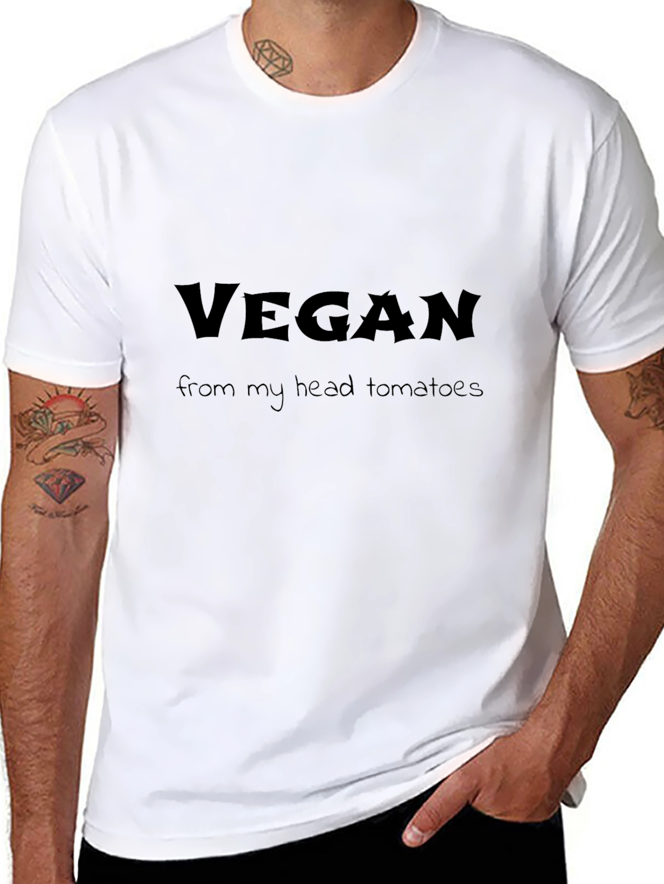 Vegan From My Head Tomatoes T-Shirt
