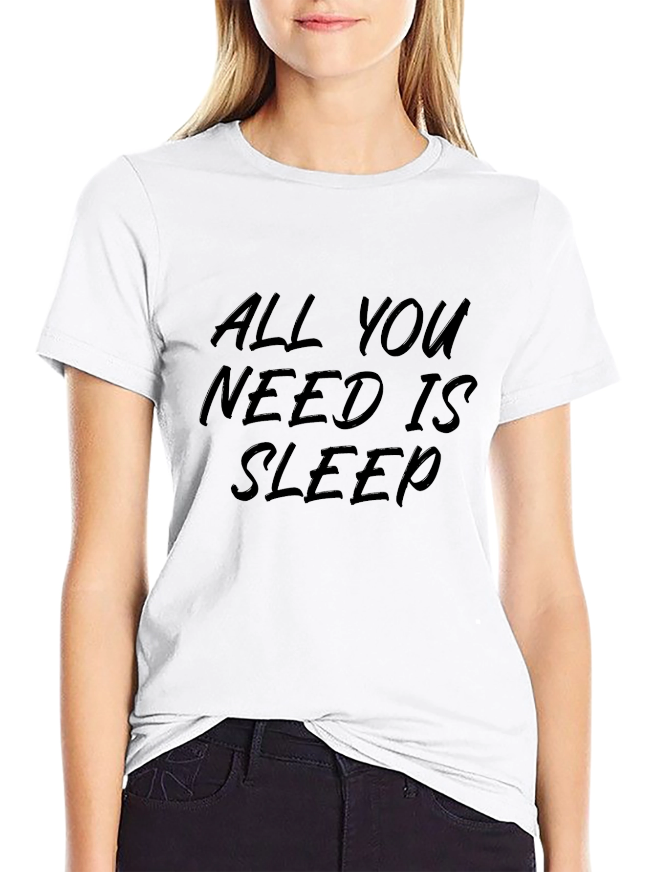 All You Need Is Sleep Black Graphic Tee