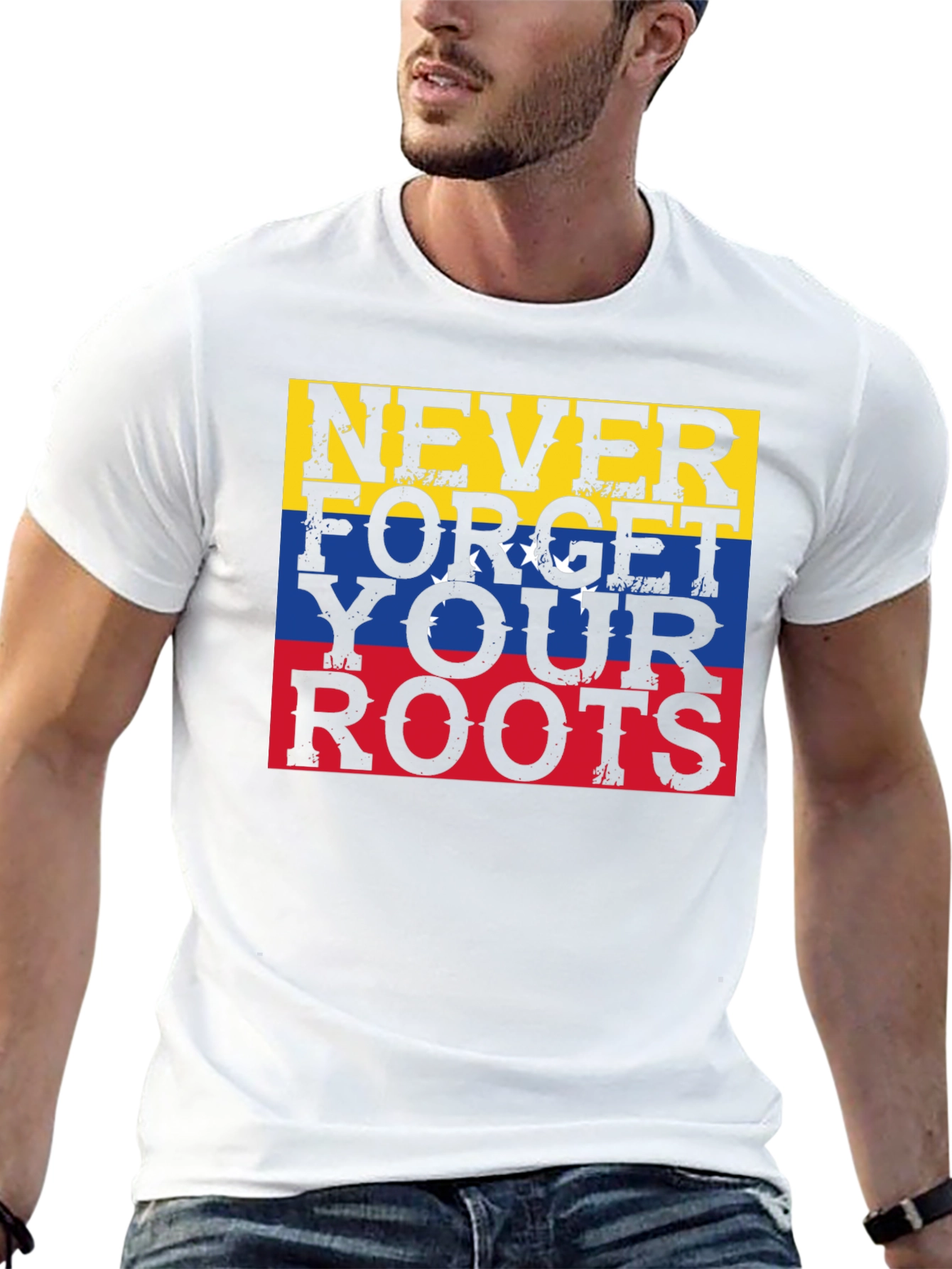 Never Forget Your Roots T-Shirt Venezuela Flag