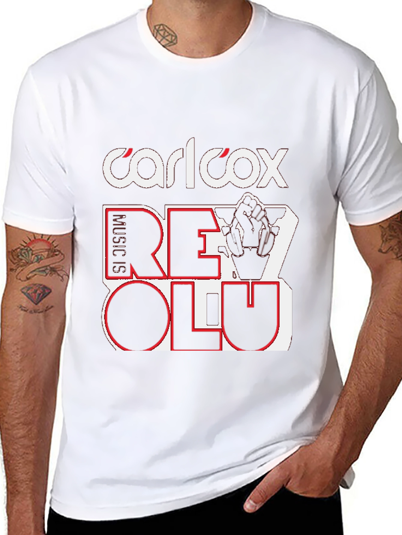 Carl Cox Music is Revolution Black T-Shirt