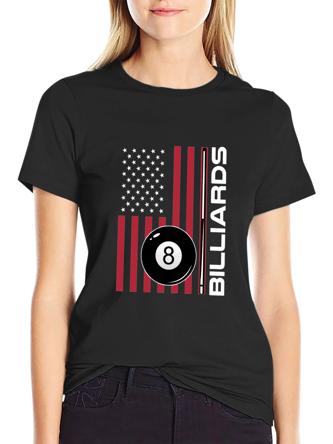 American Billiards T-Shirt - 8 Ball Design