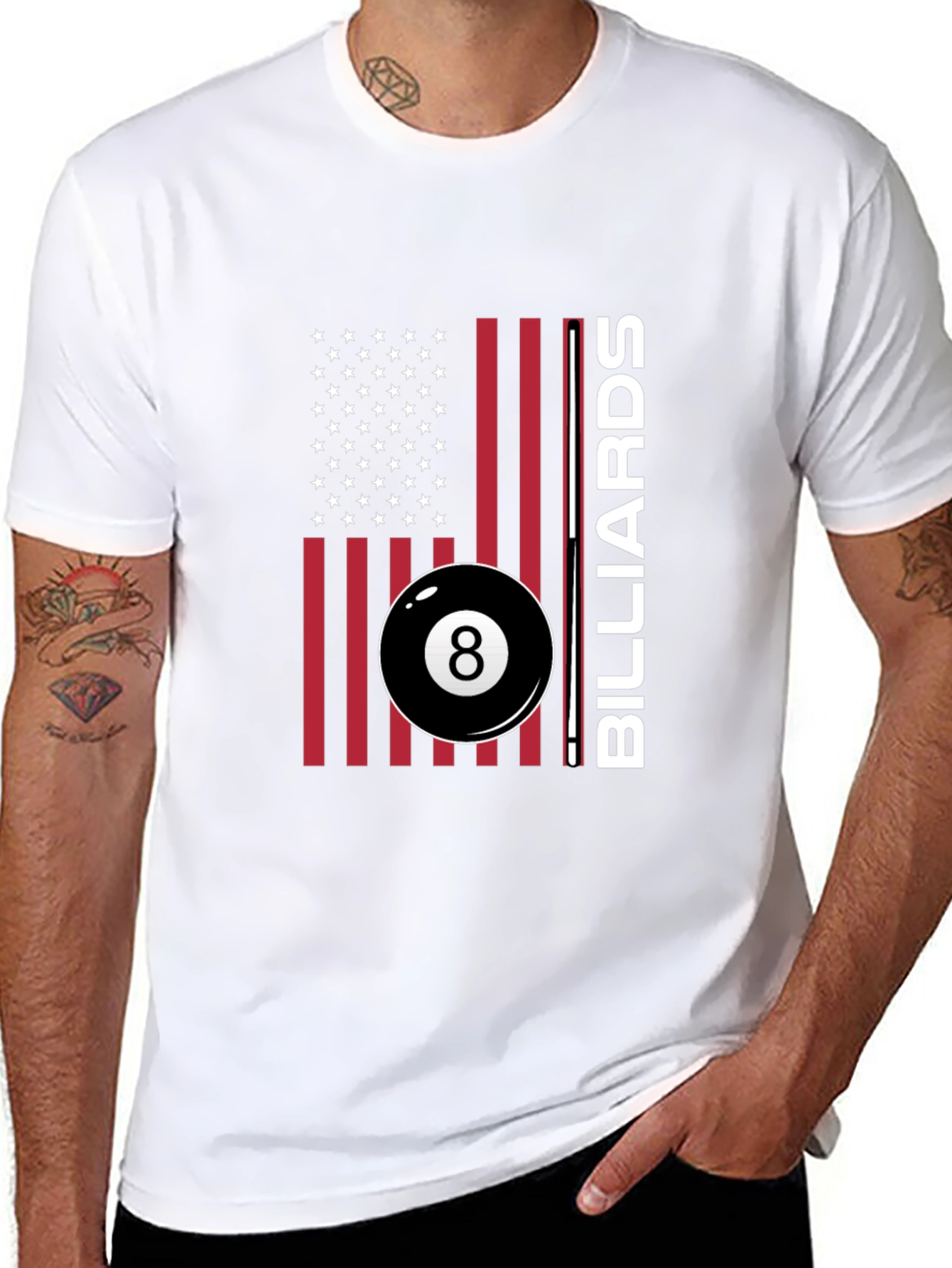 American Billiards T-Shirt - 8 Ball Design