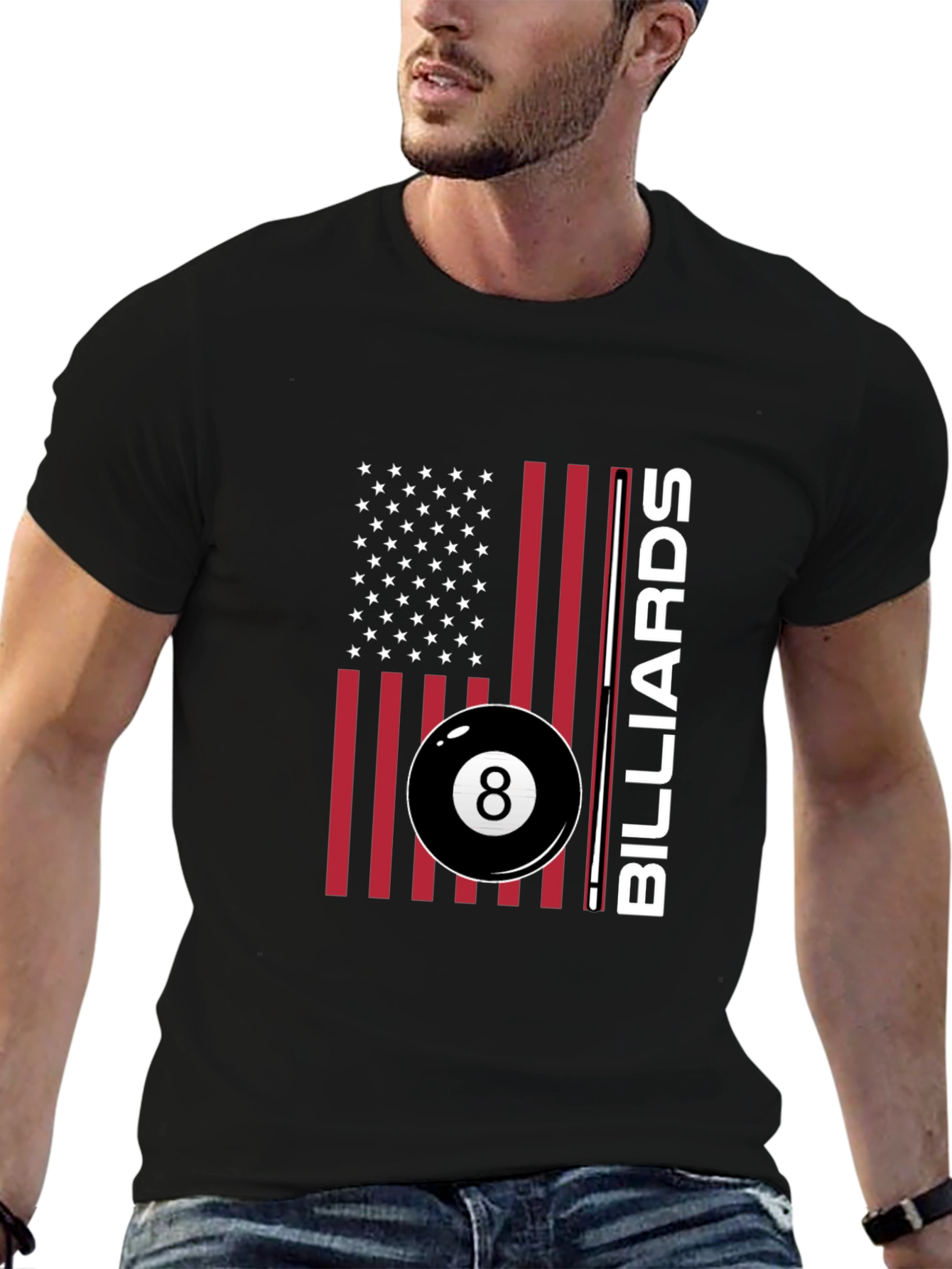 American Billiards T-Shirt - 8 Ball Design
