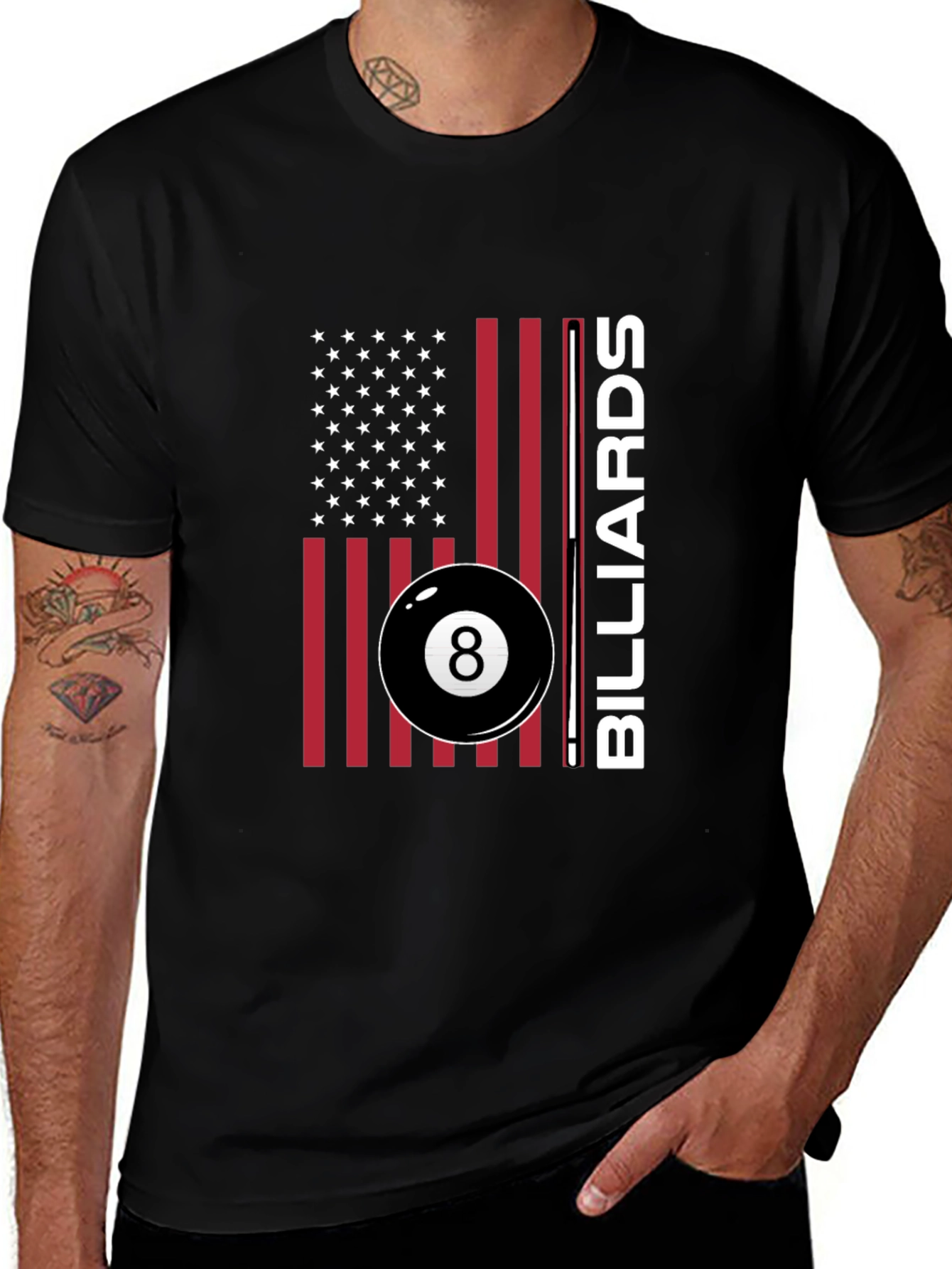 American Billiards T-Shirt - 8 Ball Design
