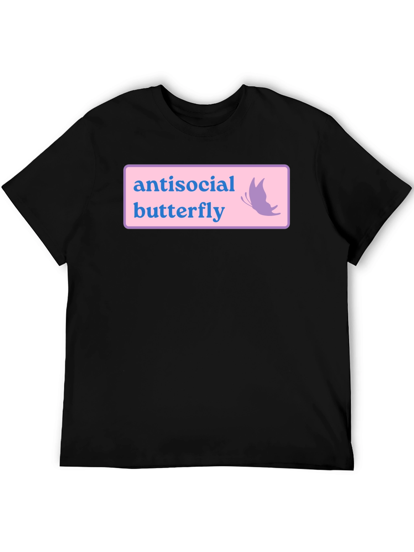 Antisocial Butterfly Graphic Tee - Black
