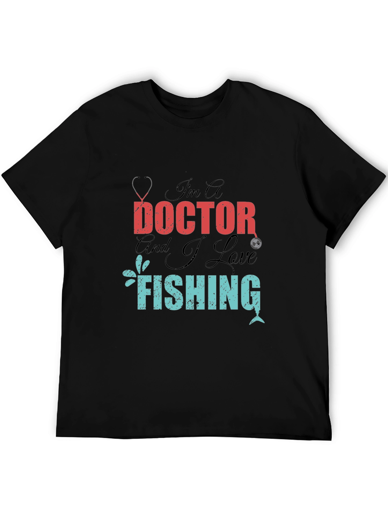 Doctor Who Loves Fishing Graphic T-Shirt