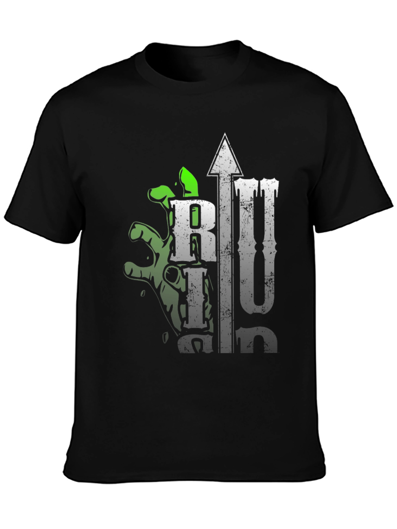 Zombie Hand Graphic Tee - Unisex Black T-Shirt