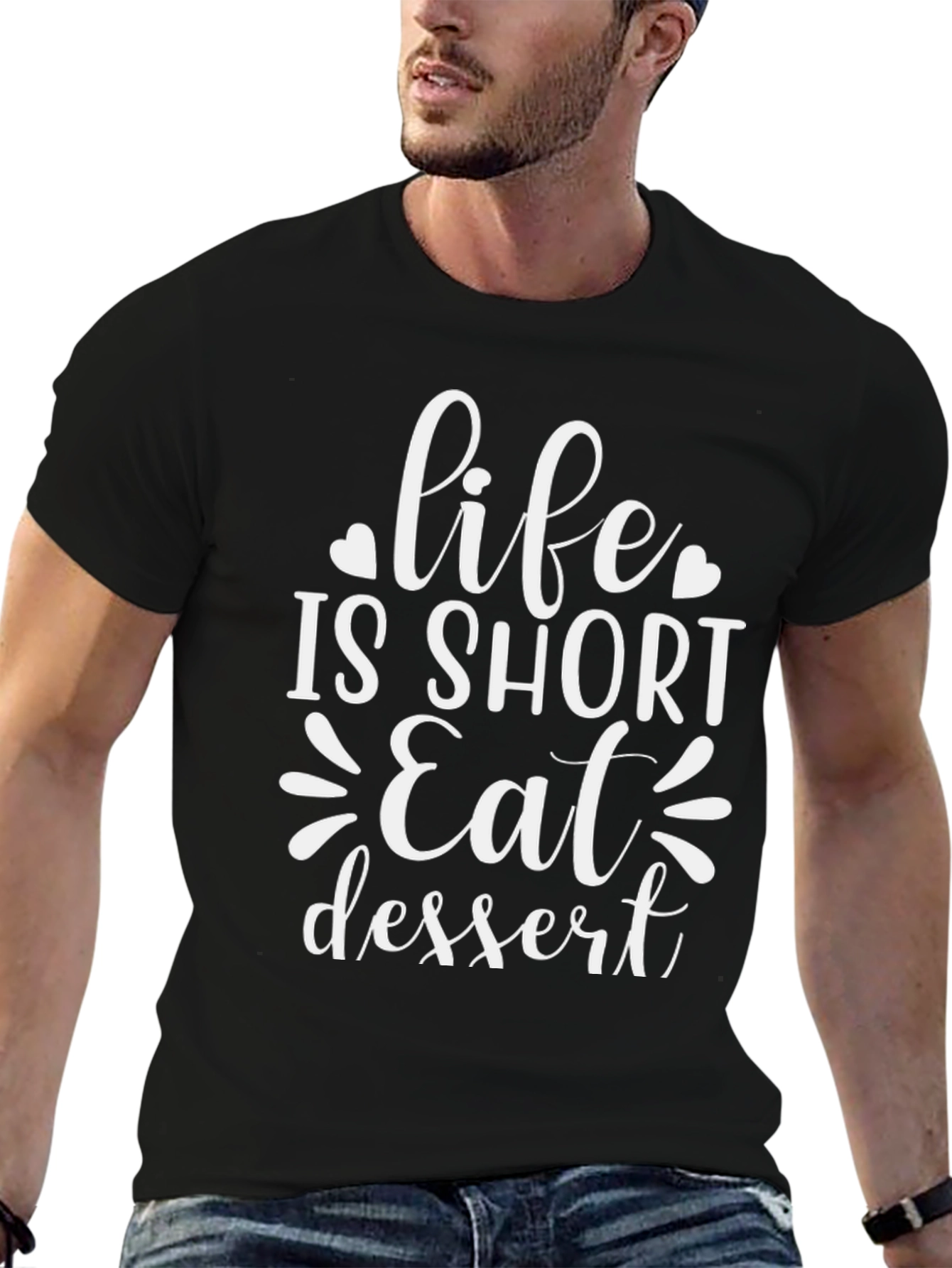 Life Is Short Eat Dessert Graphic Tee