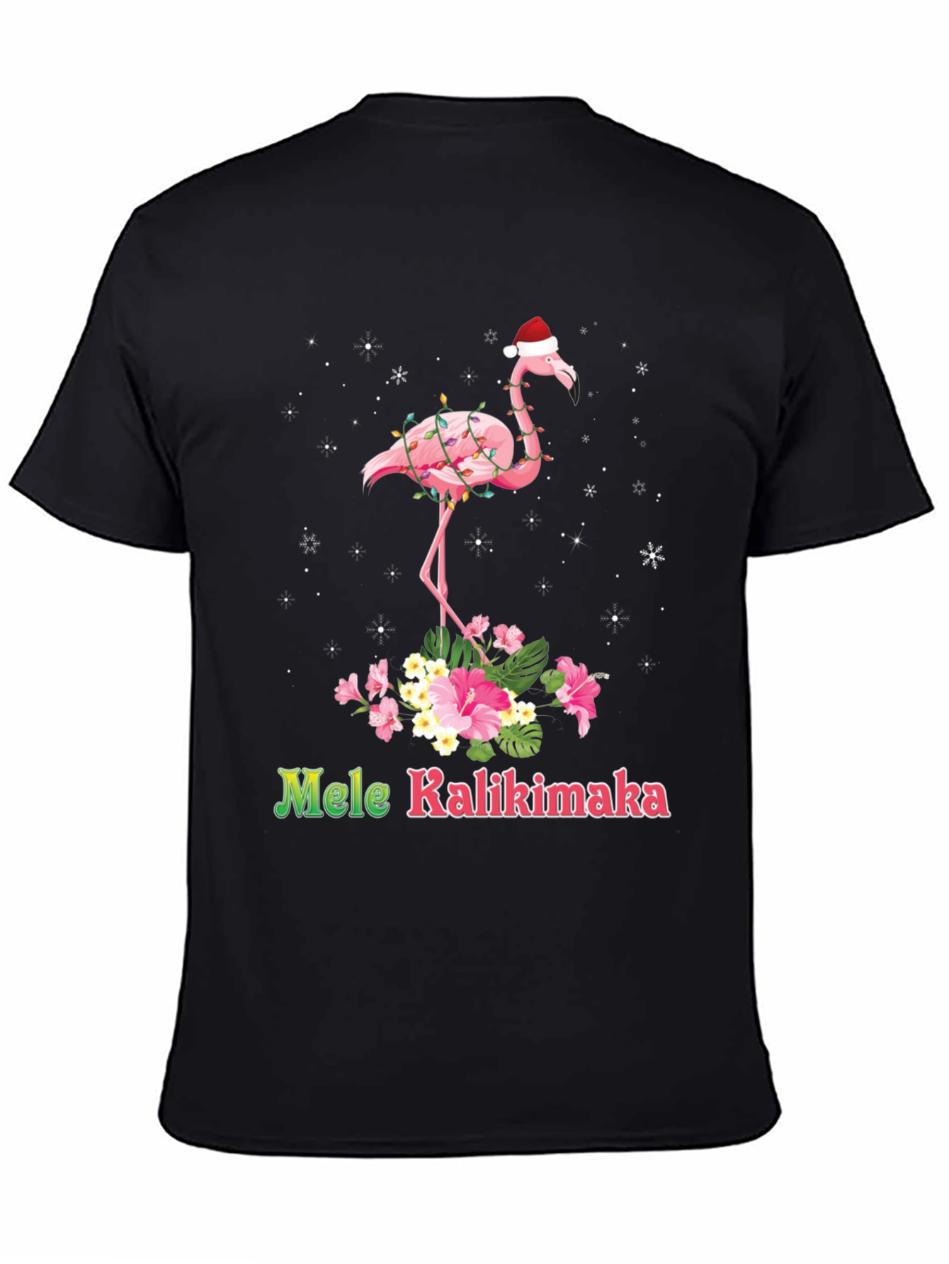 Mele Kalikimaka Flamingo Christmas T-Shirt