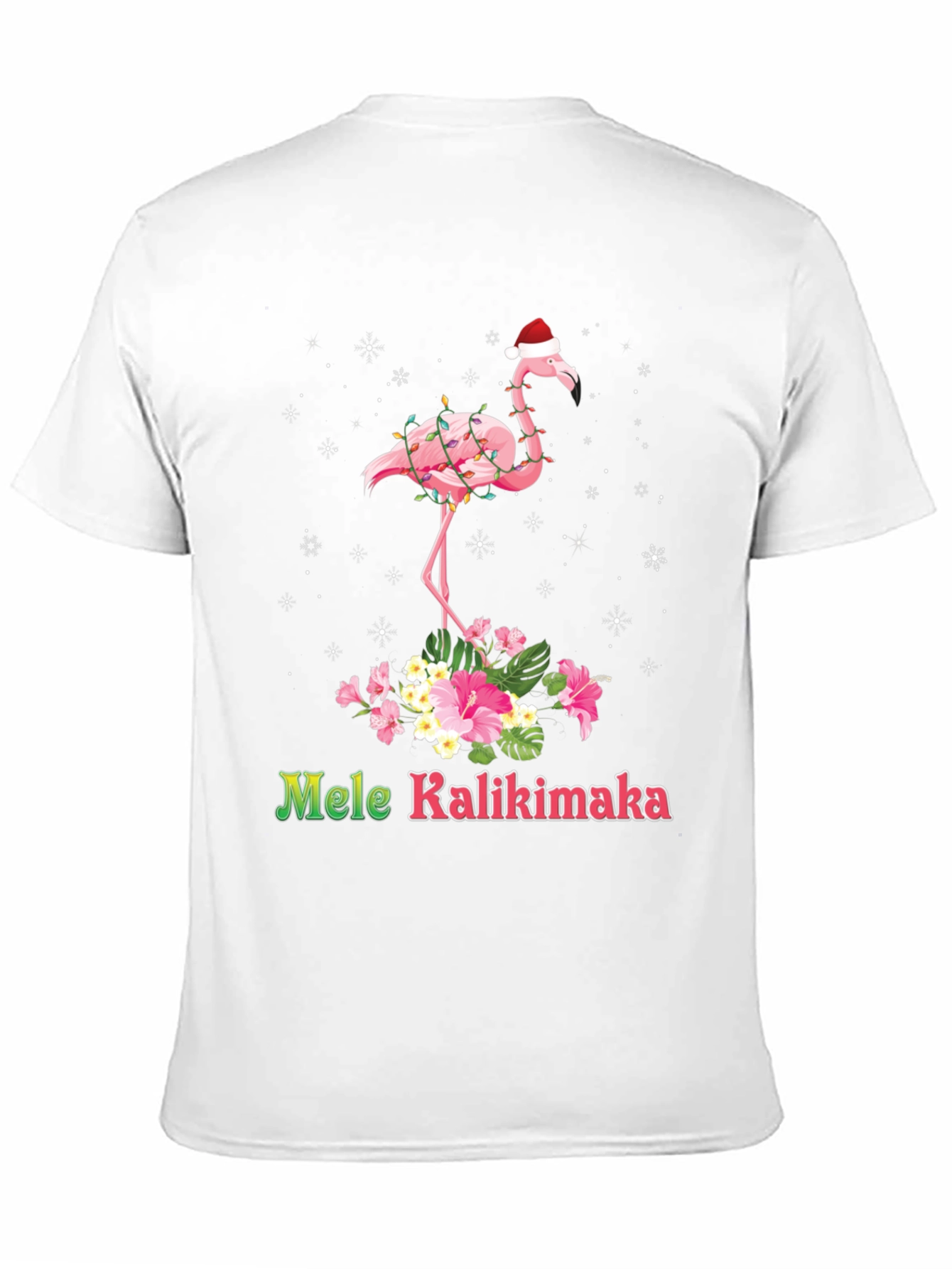 Mele Kalikimaka Flamingo Christmas T-Shirt