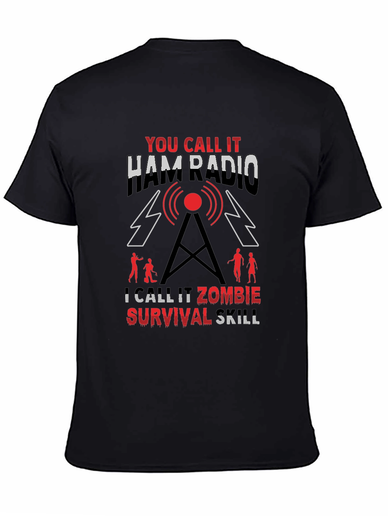 Ham Radio Zombie Survival Skill T-Shirt