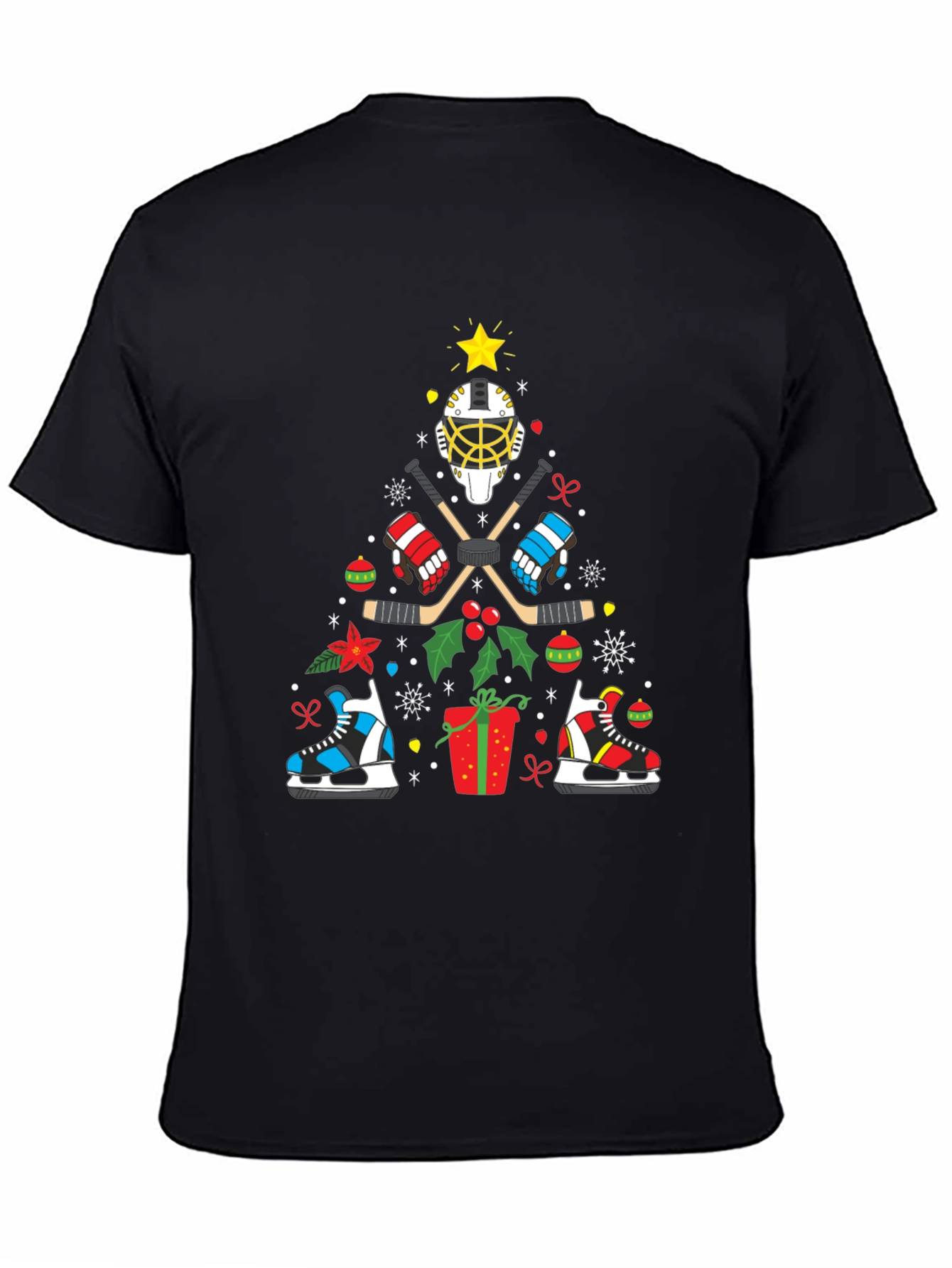 Hockey Christmas Tree T-Shirt