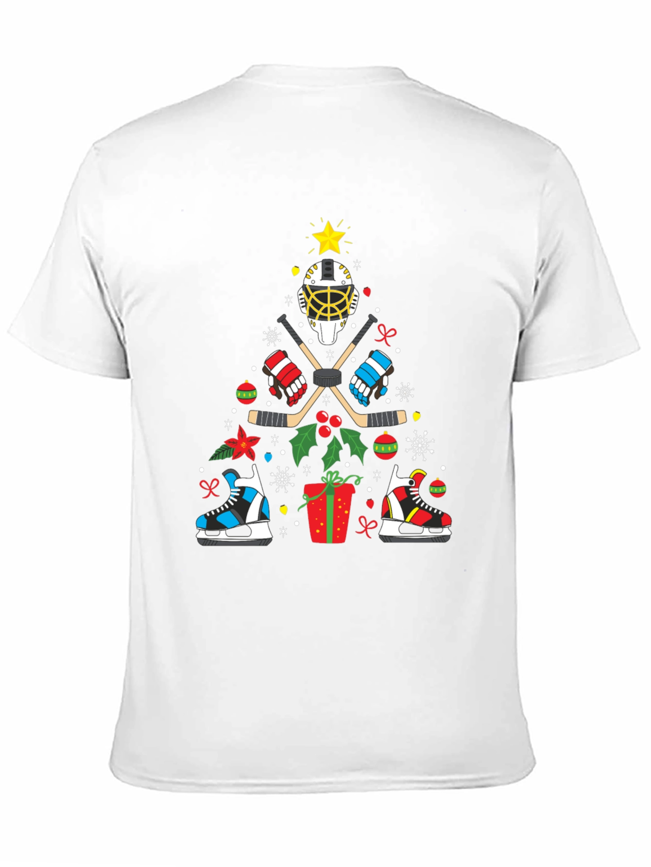 Hockey Christmas Tree T-Shirt