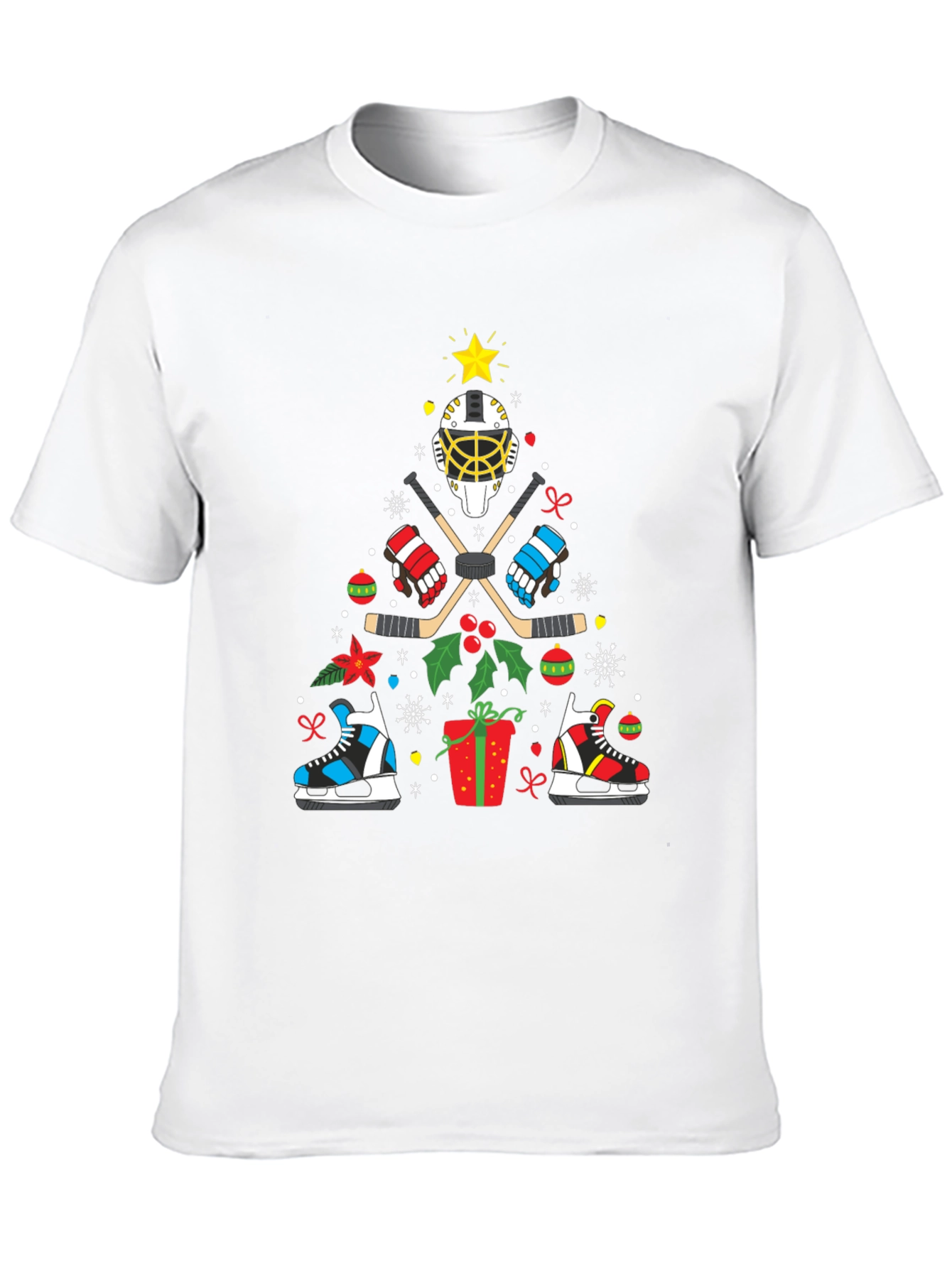 Hockey Christmas Tree T-Shirt