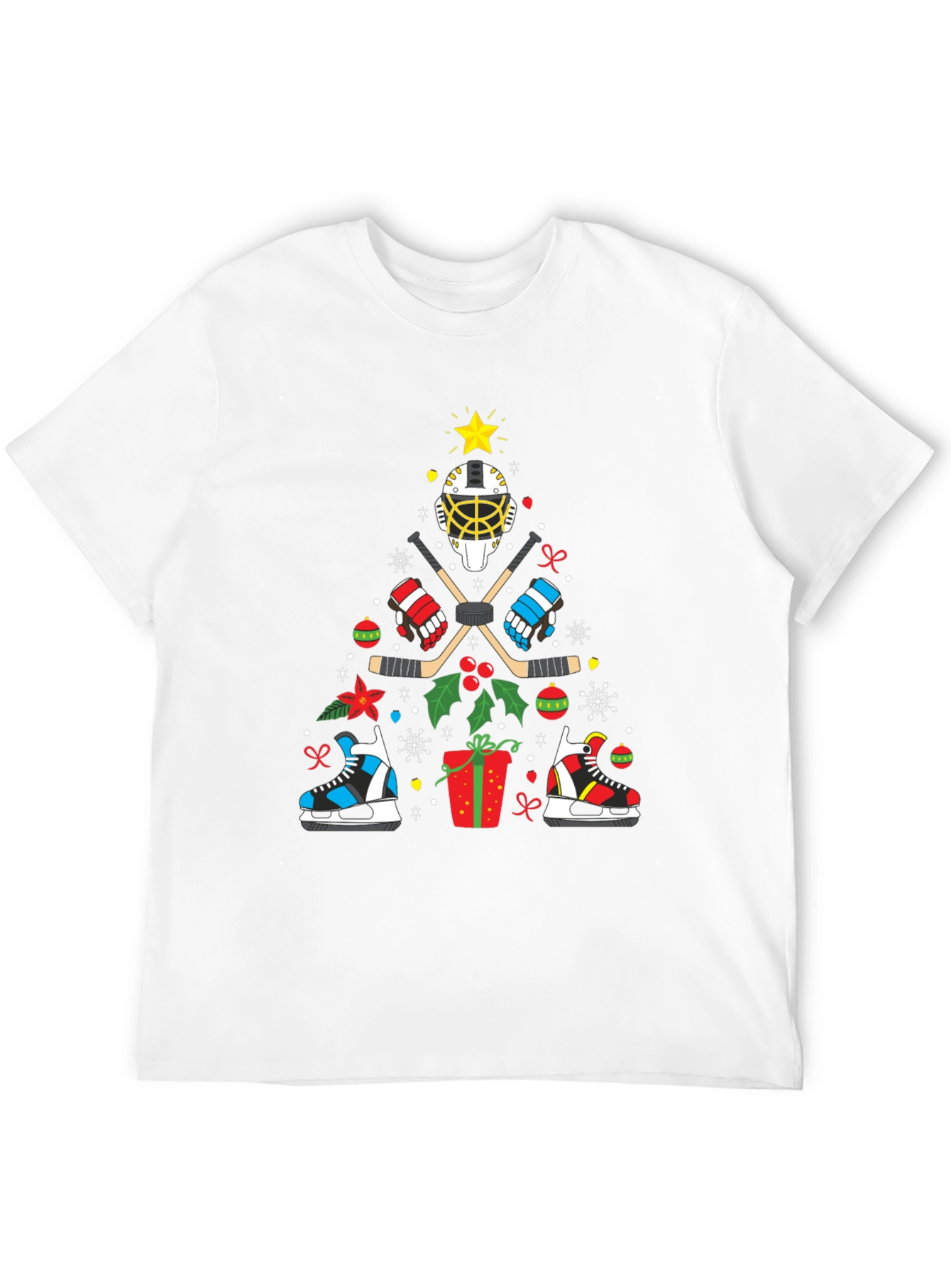 Hockey Christmas Tree T-Shirt