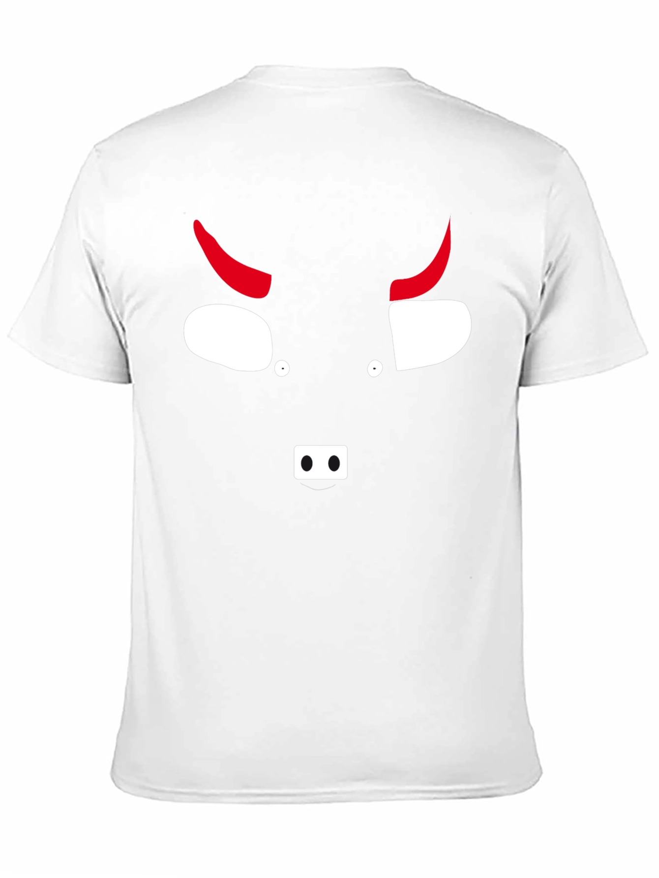 Devil Face Graphic Tee - Black Cotton T-Shirt