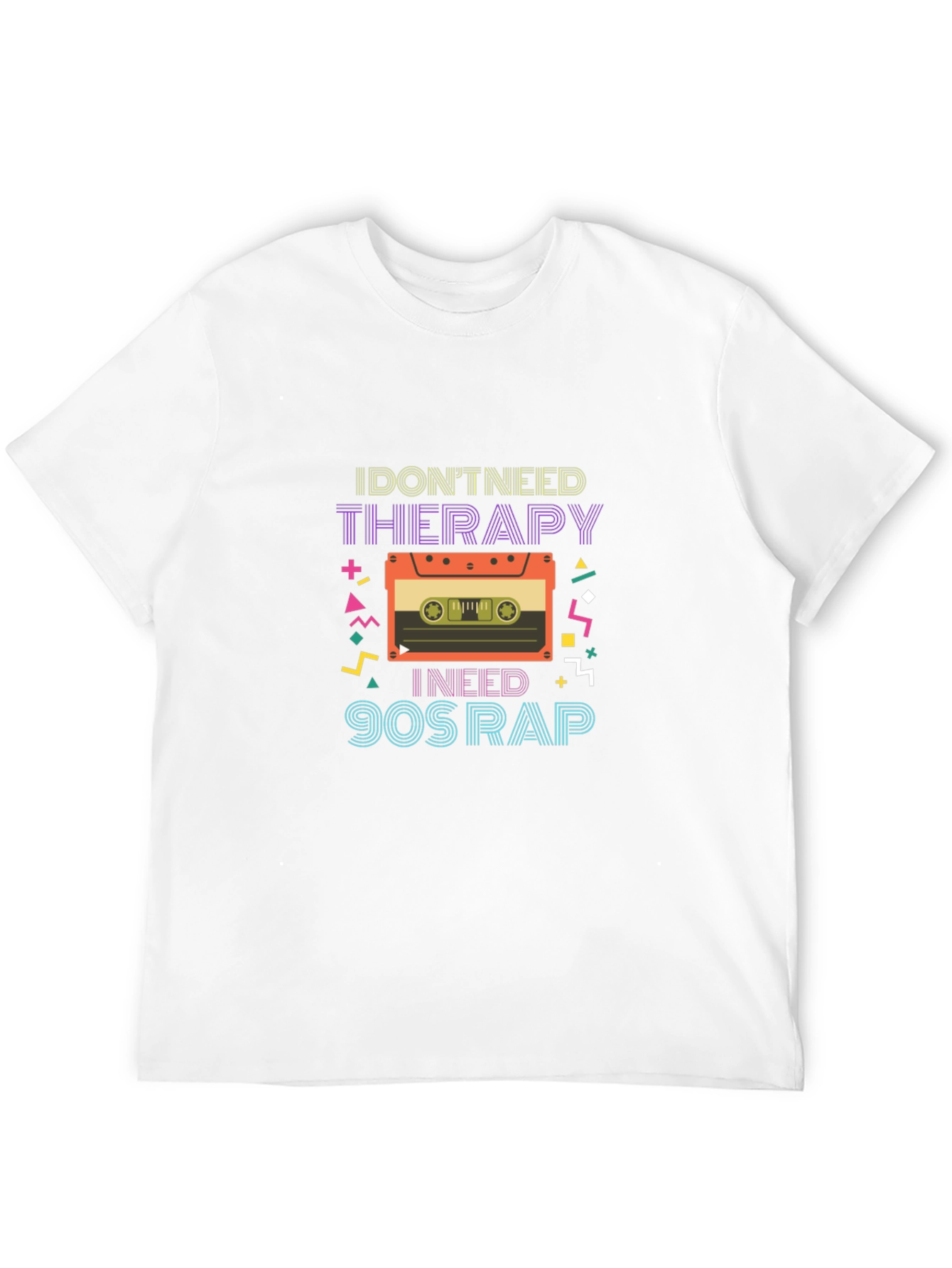 I Dont Need Therapy T-Shirt 90s Rap Cassette