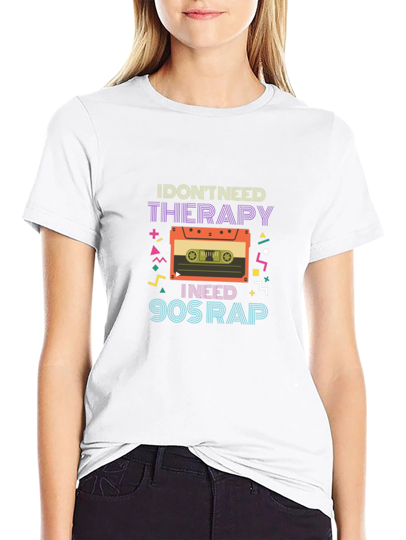 I Dont Need Therapy T-Shirt 90s Rap Cassette