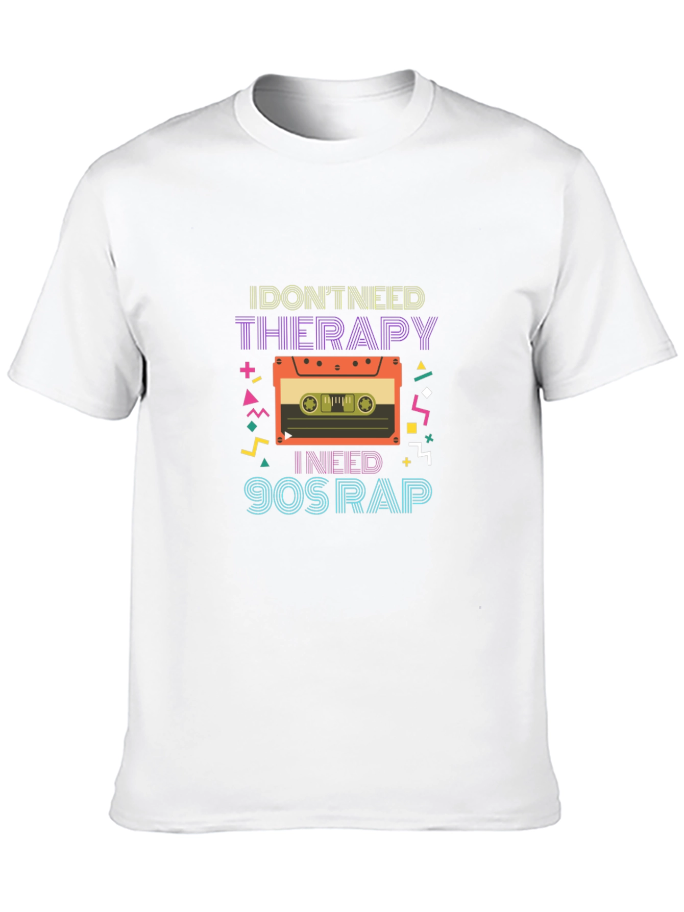 I Dont Need Therapy T-Shirt 90s Rap Cassette