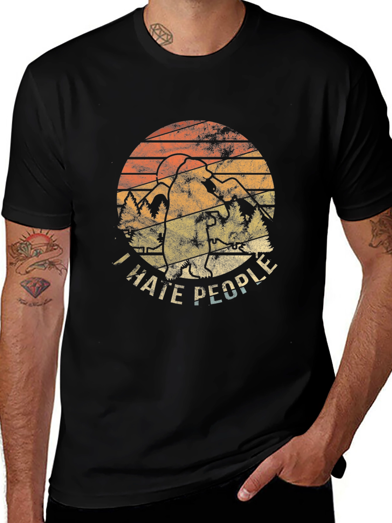 I Hate People Bigfoot Graphic Tee