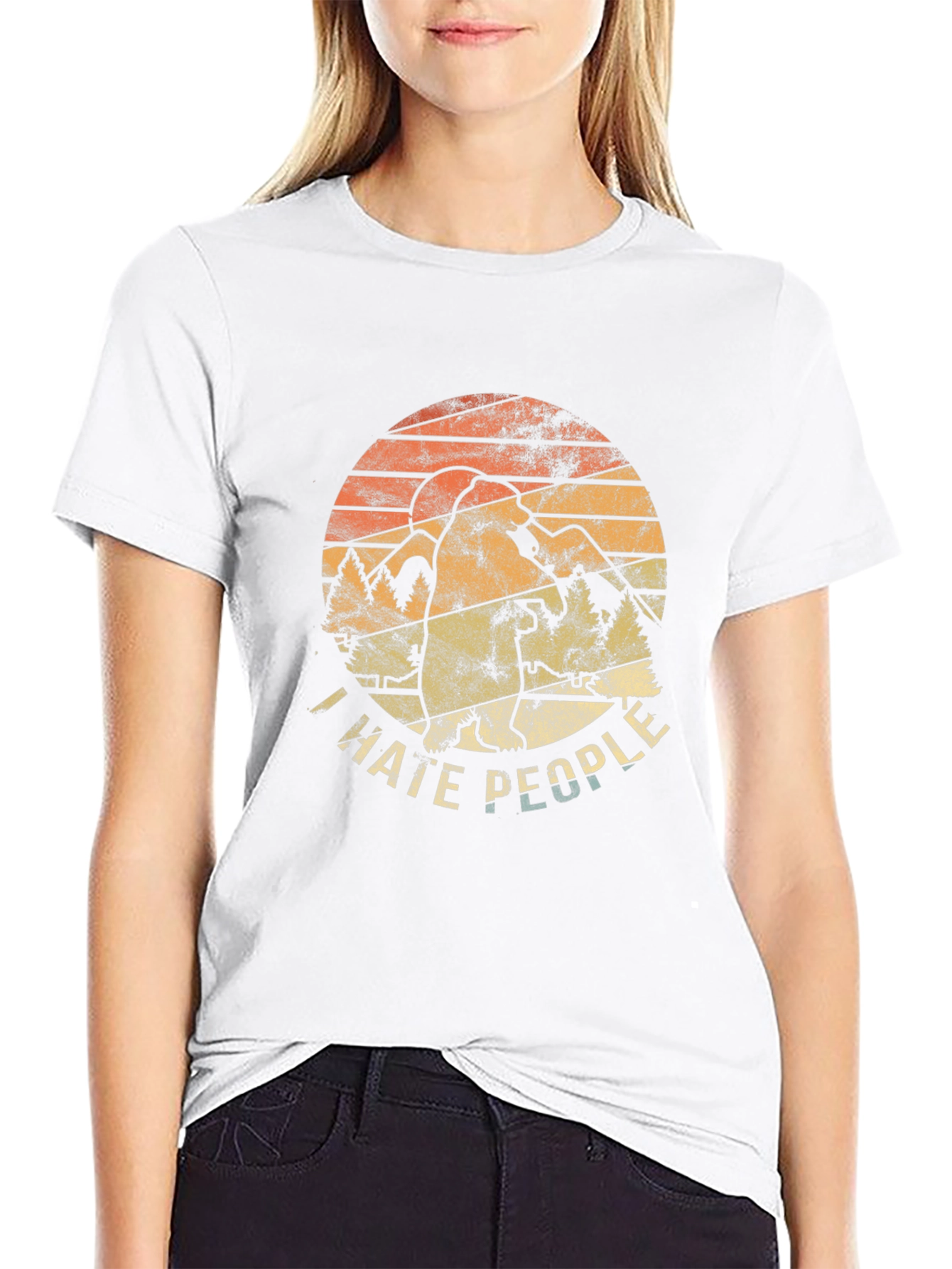I Hate People Bigfoot Graphic Tee