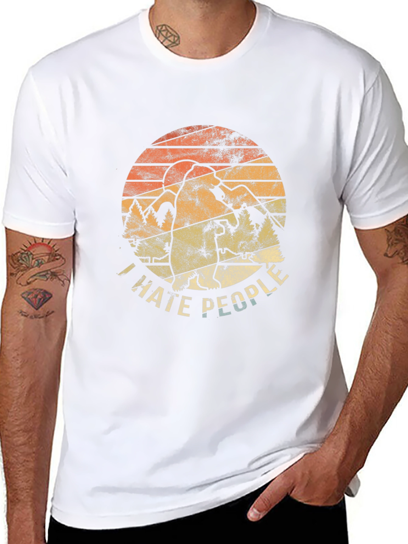 I Hate People Bigfoot Graphic Tee