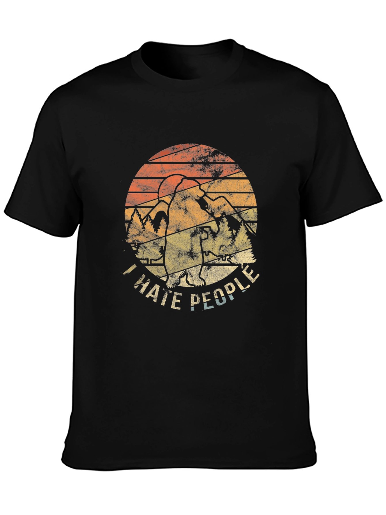 I Hate People Bigfoot Graphic Tee