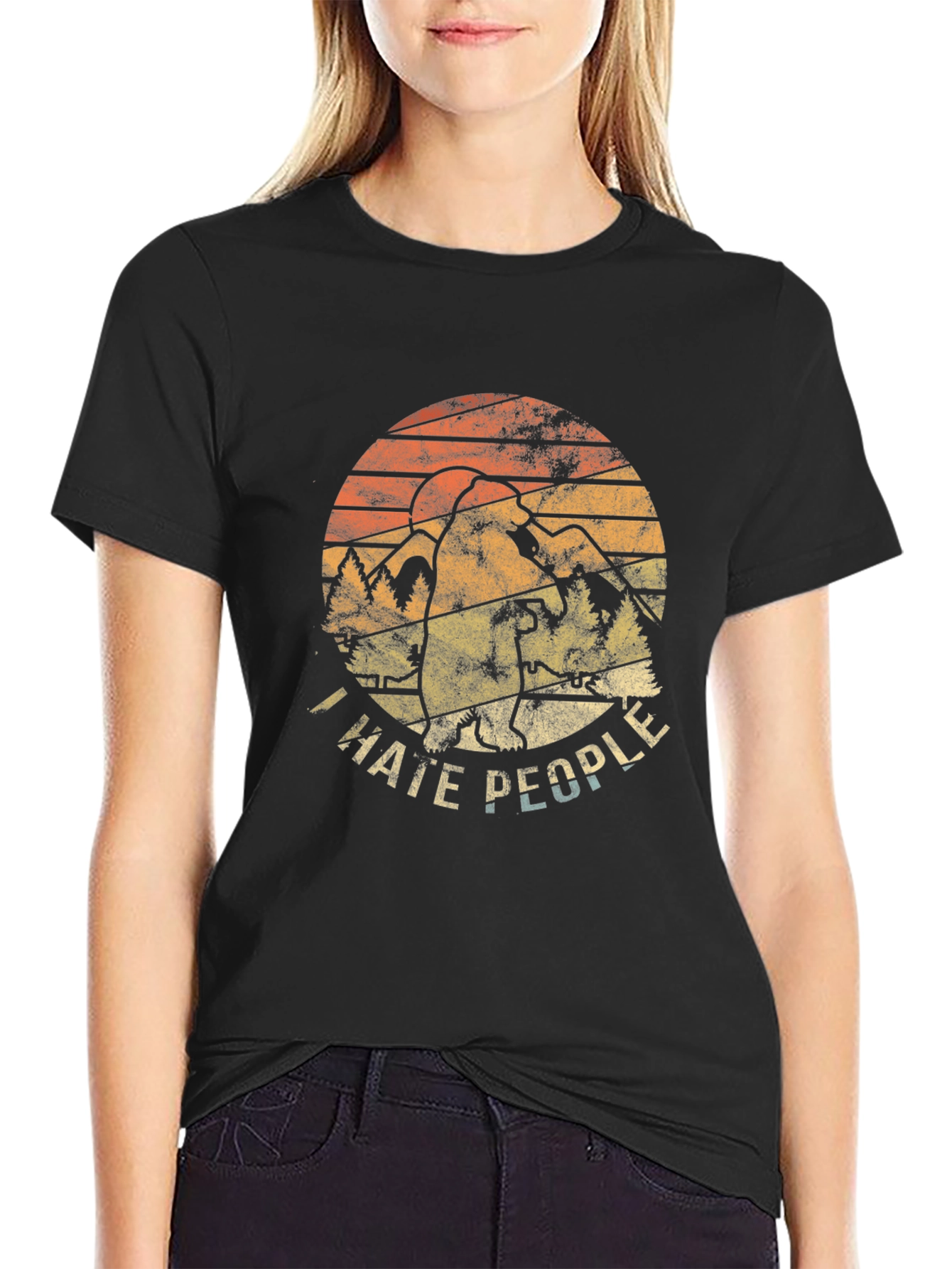 I Hate People Bigfoot Graphic Tee