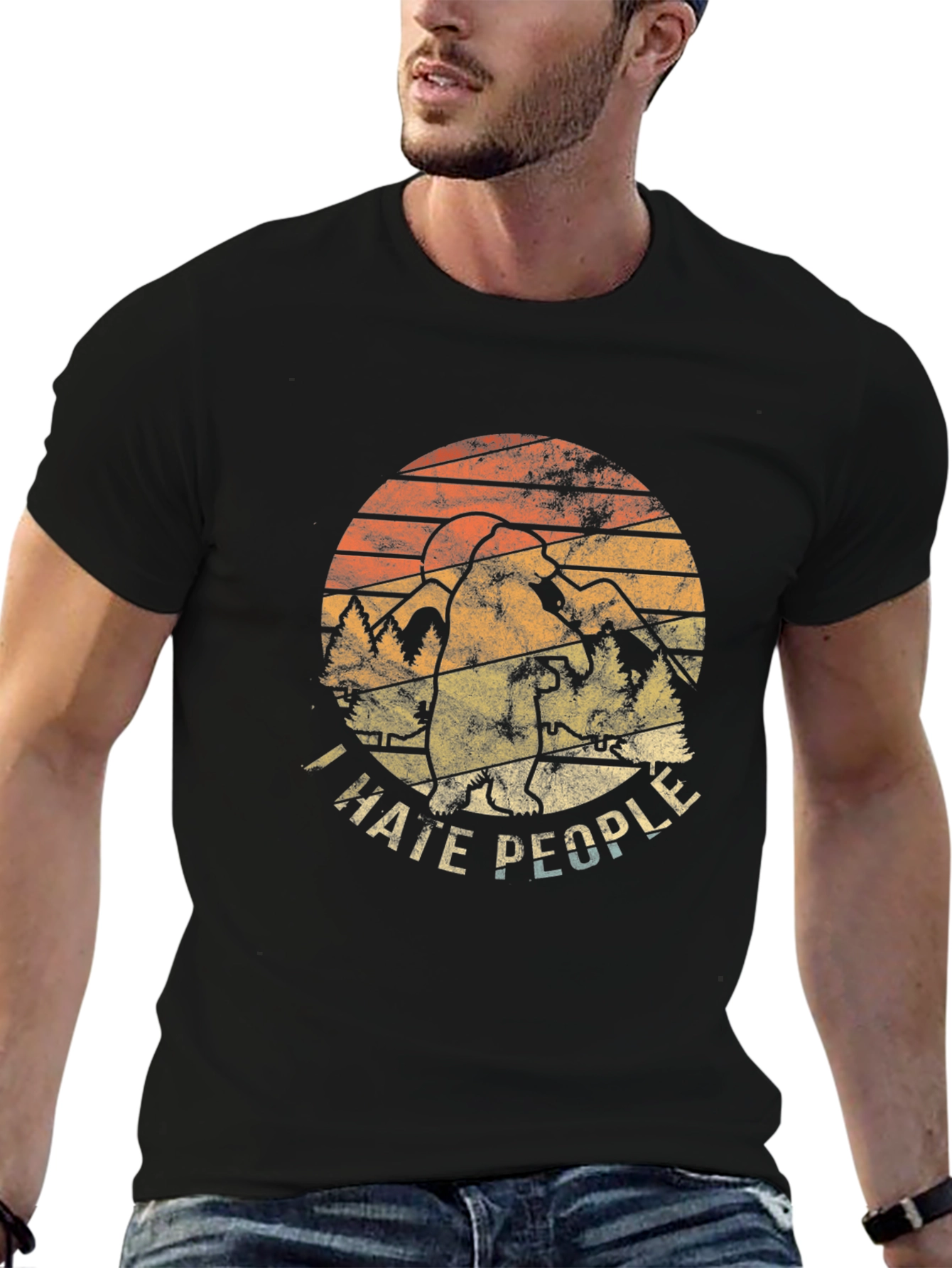 I Hate People Bigfoot Graphic Tee