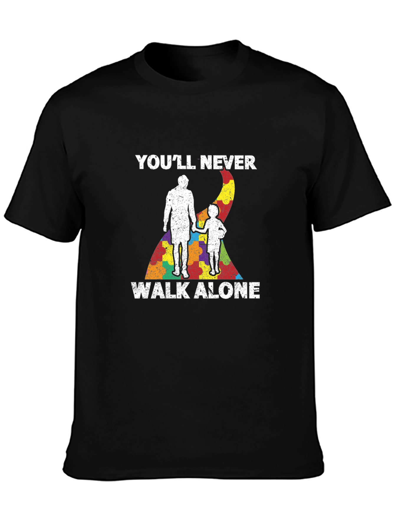 Autism Awareness T-Shirt - Youll Never Walk Alone