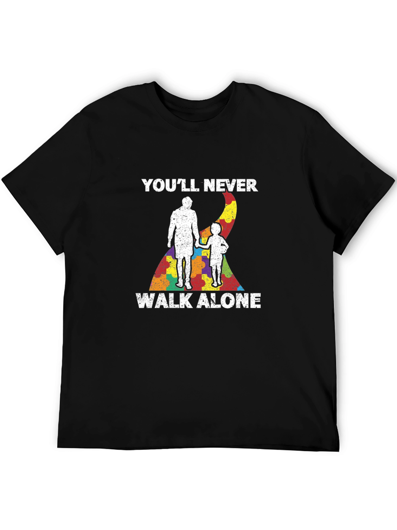 Autism Awareness T-Shirt - Youll Never Walk Alone