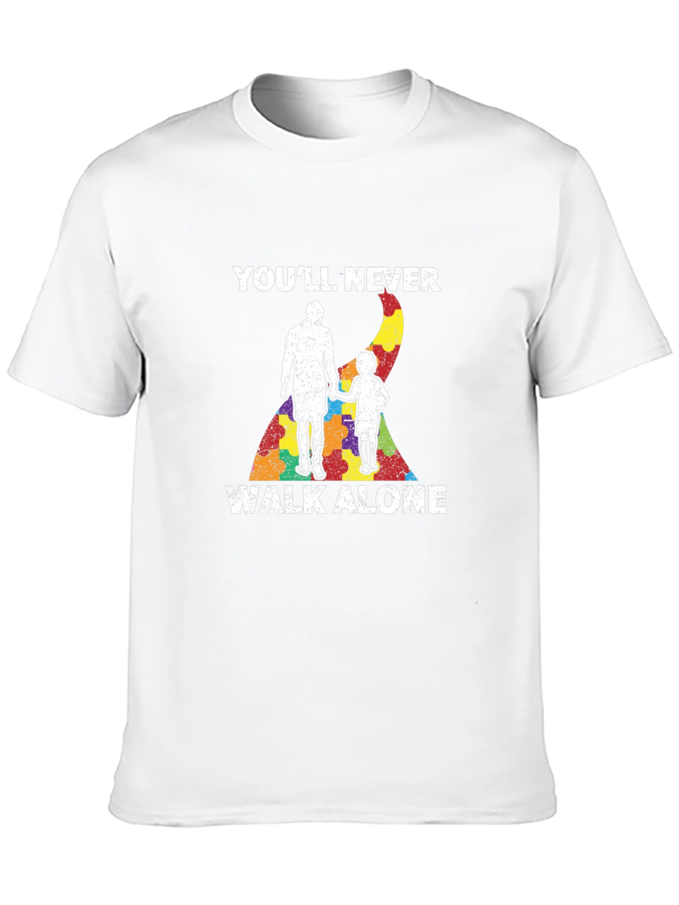 Autism Awareness T-Shirt - Youll Never Walk Alone
