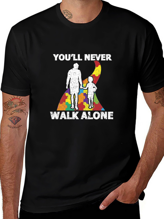 Autism Awareness T-Shirt - Youll Never Walk Alone