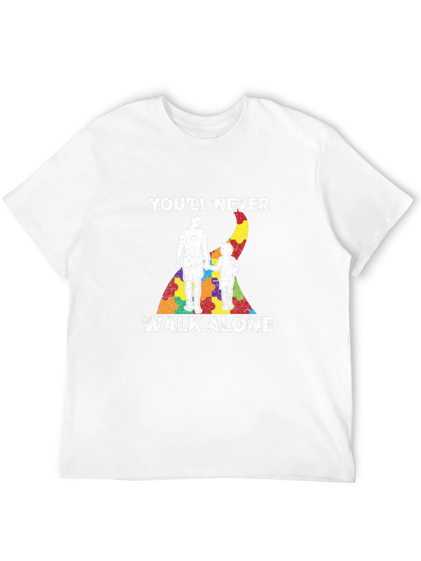 Autism Awareness T-Shirt - Youll Never Walk Alone
