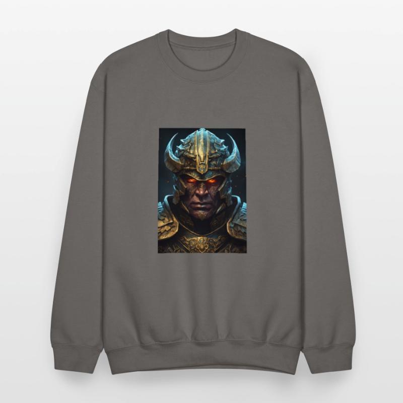 a close up of an orc wearing a helmet