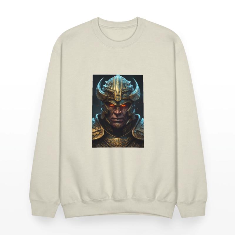 a close up of an orc wearing a helmet