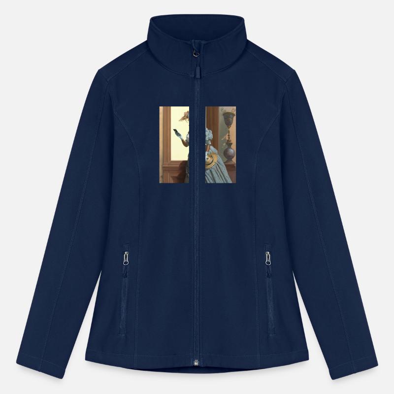 A woman holding a cell phone