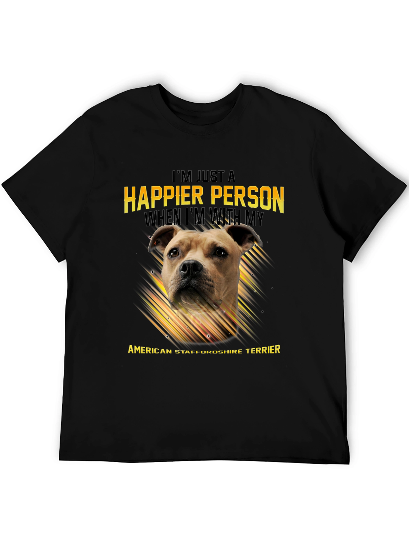 American Staffordshire Terrier Lover T-Shirt – Happy Dog Owner Tee