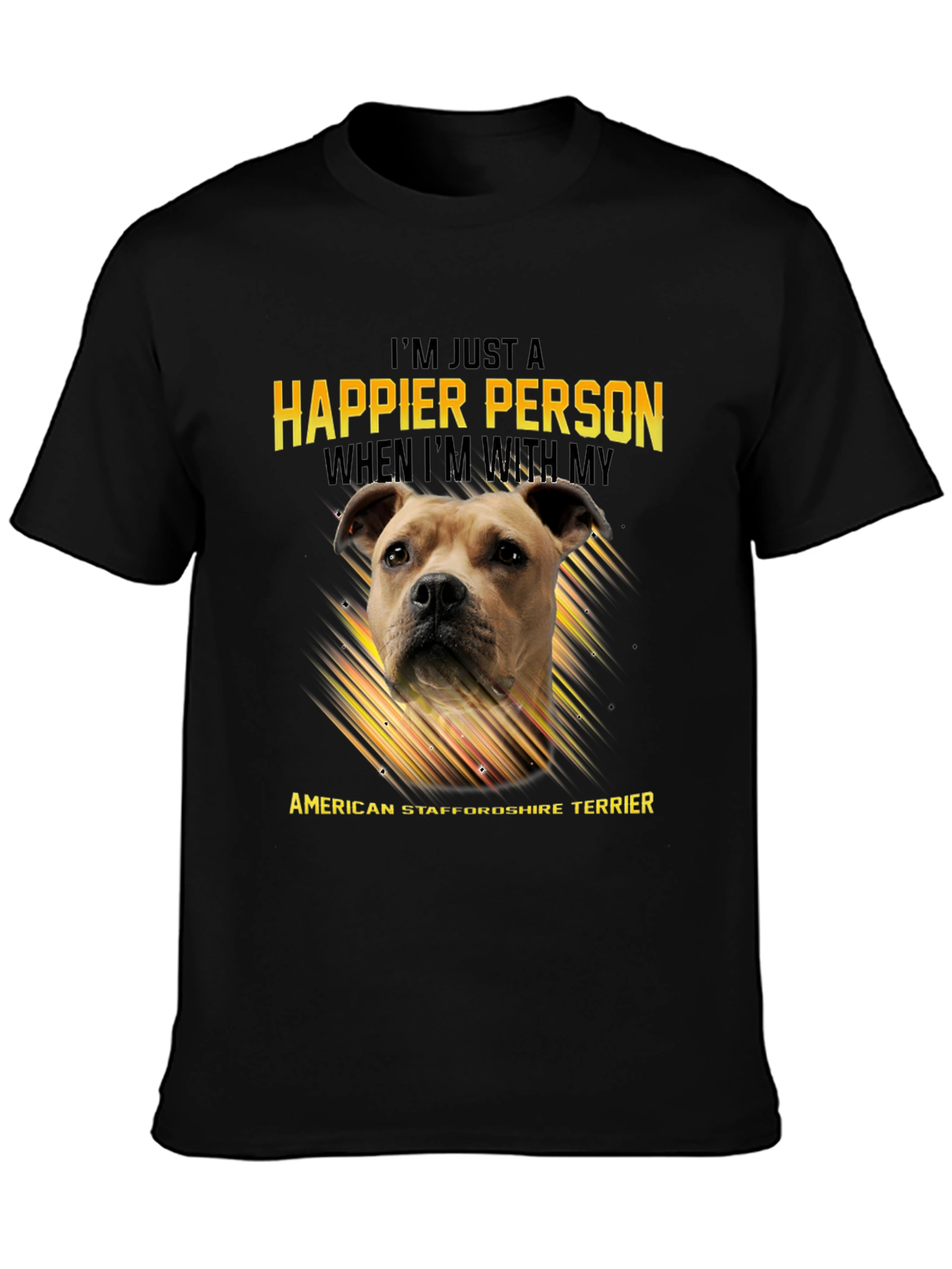 American Staffordshire Terrier Lover T-Shirt – Happy Dog Owner Tee