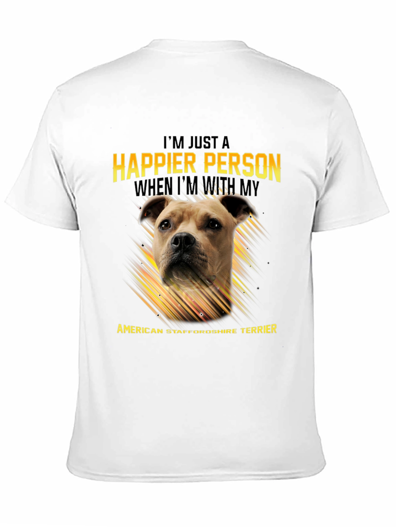 American Staffordshire Terrier Lover T-Shirt – Happy Dog Owner Tee