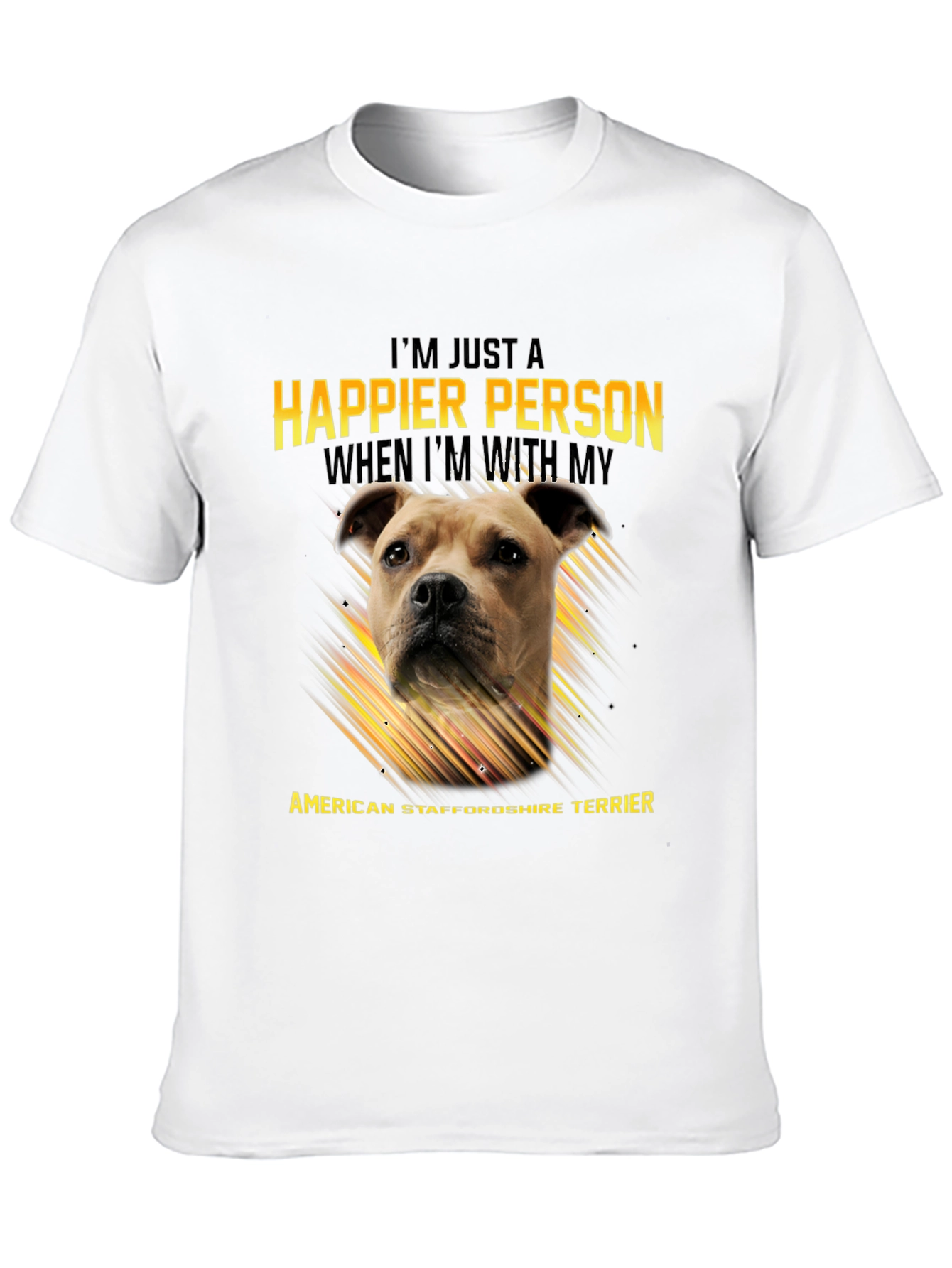 American Staffordshire Terrier Lover T-Shirt – Happy Dog Owner Tee