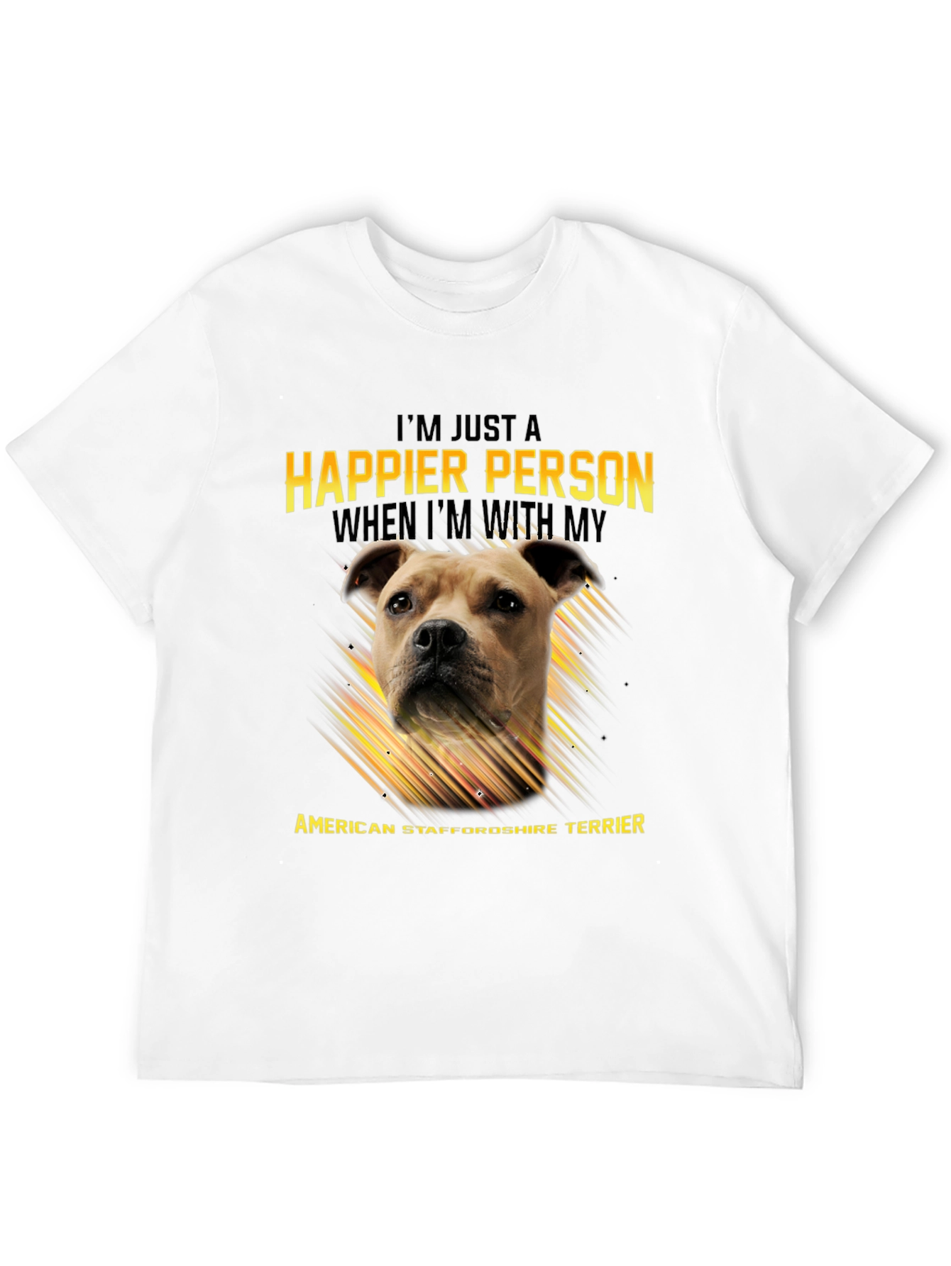 American Staffordshire Terrier Lover T-Shirt – Happy Dog Owner Tee