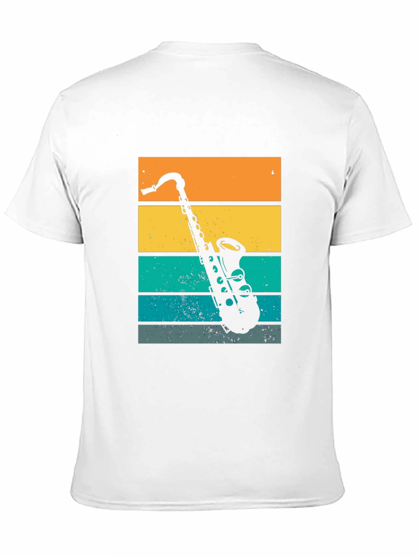 Retro Saxophone Graphic T-Shirt