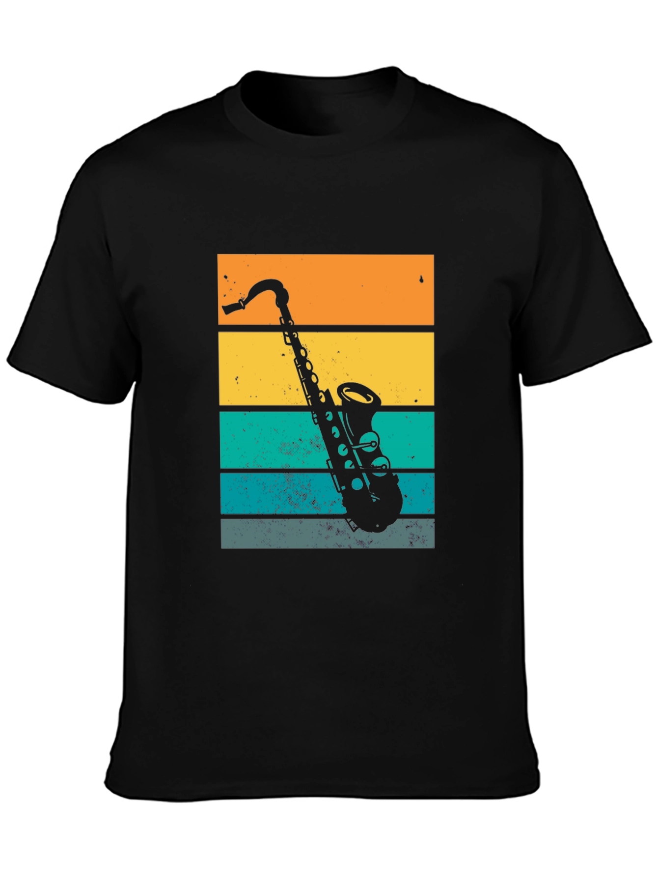 Retro Saxophone Graphic T-Shirt