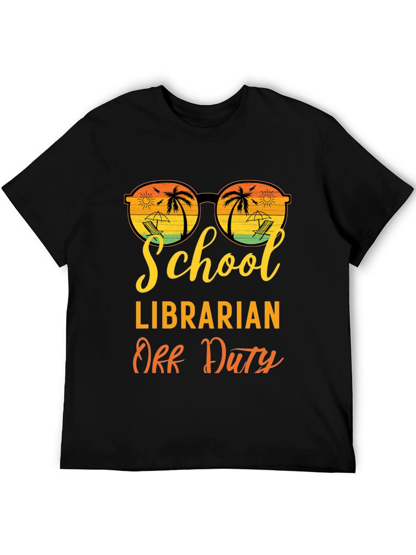 School Librarian Off Duty Graphic T-Shirt