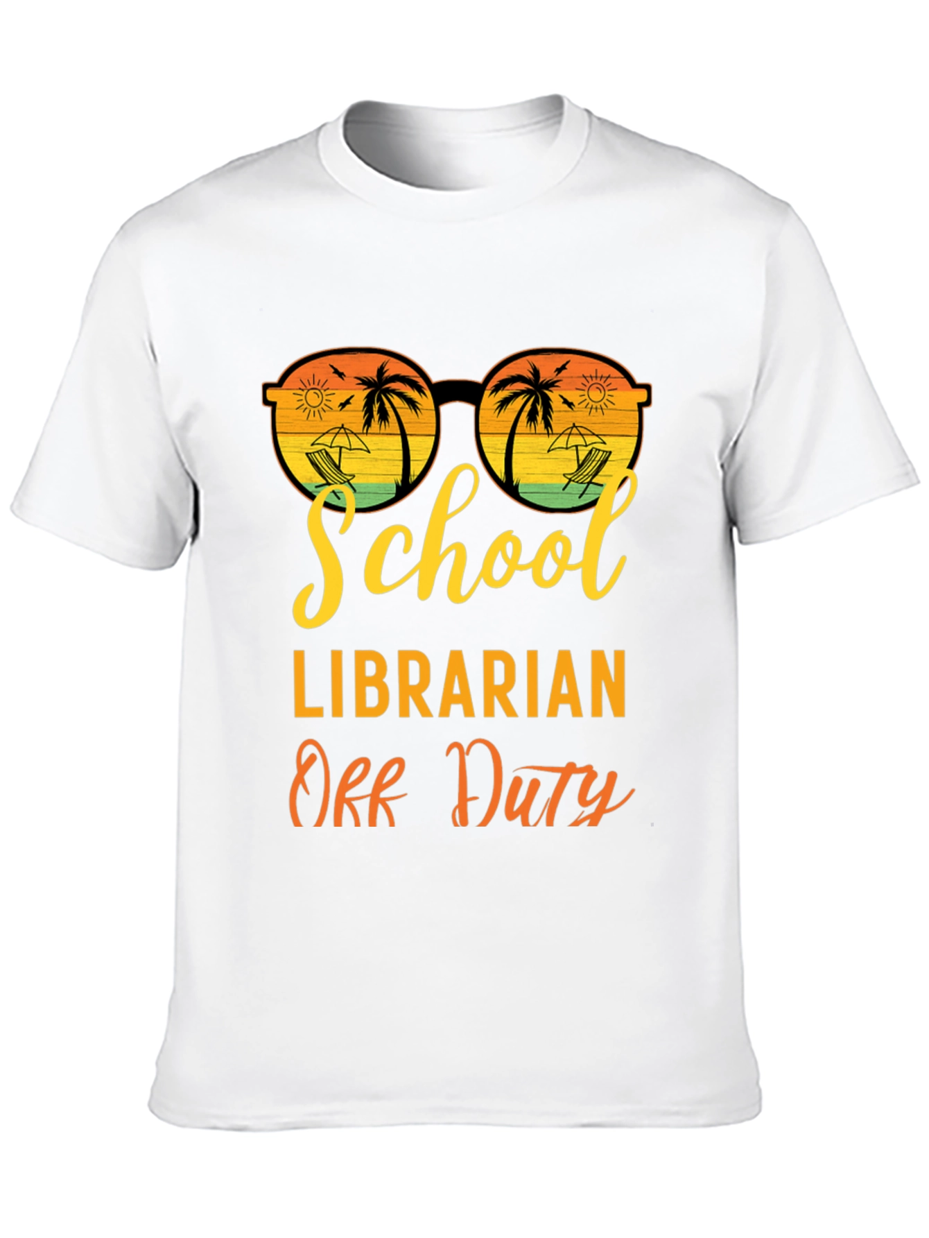 School Librarian Off Duty Graphic T-Shirt