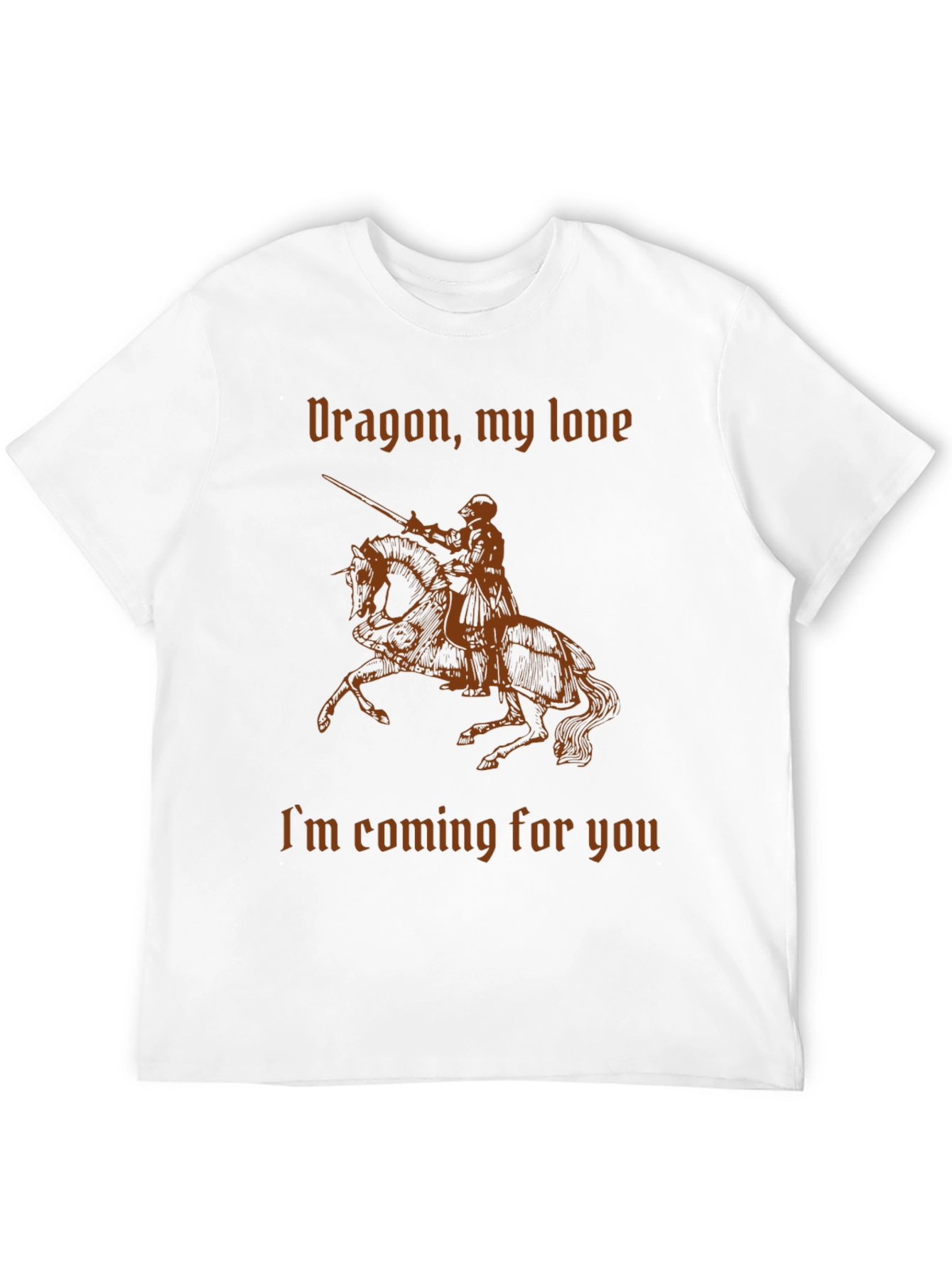 Dragon My Love Knight T-Shirt - Black