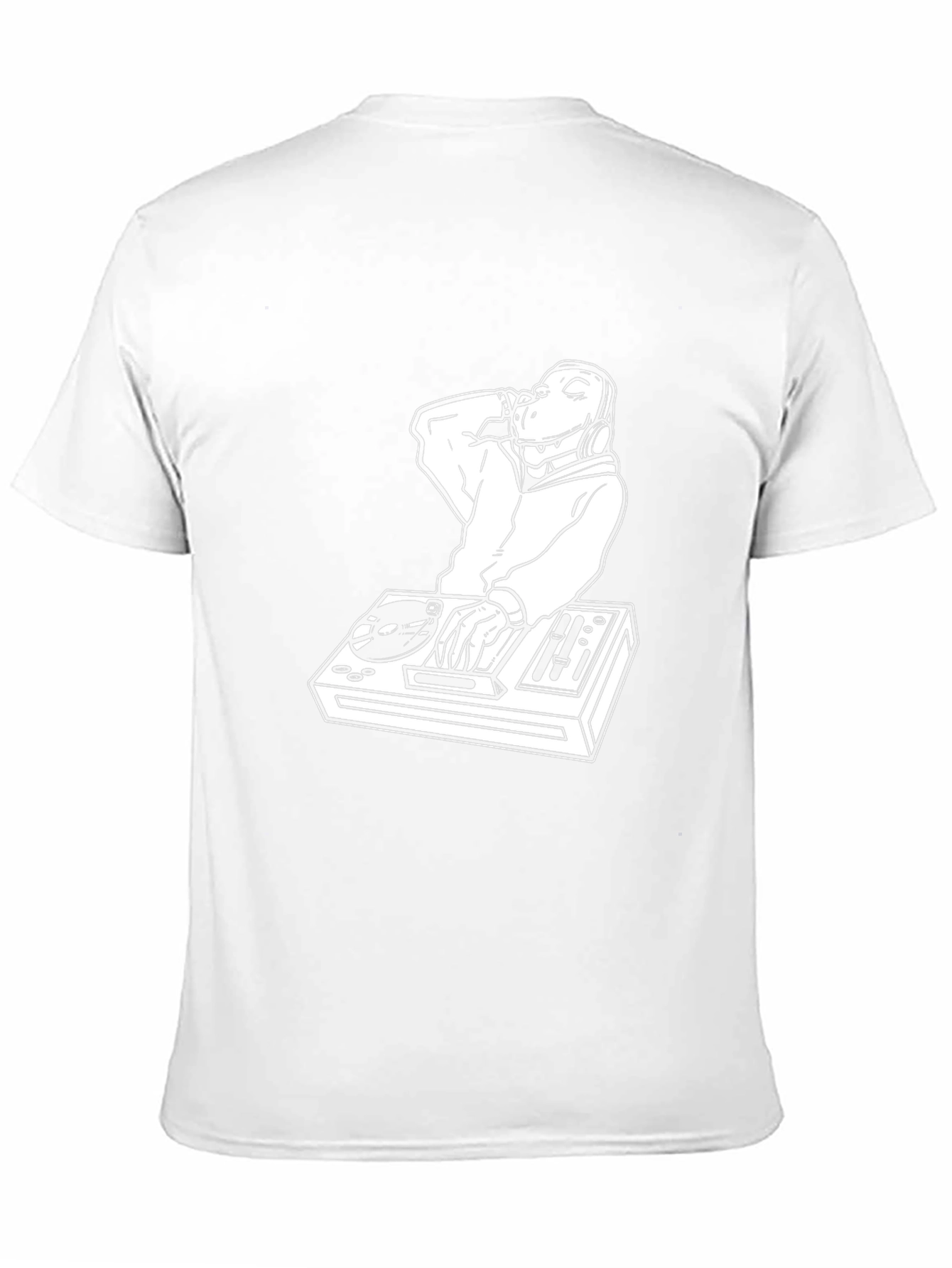 DJ Dino Black T-Shirt - Cool Graphic Tee